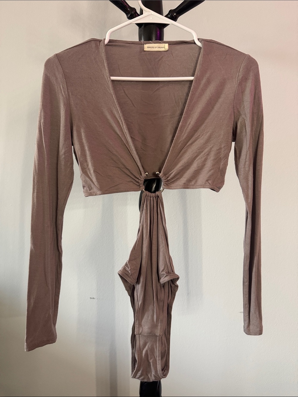 Taupe O Ring BodySuit